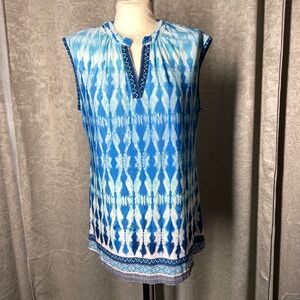 Women’s  Dress Barn established 1962 1X Blue  Tunic Top